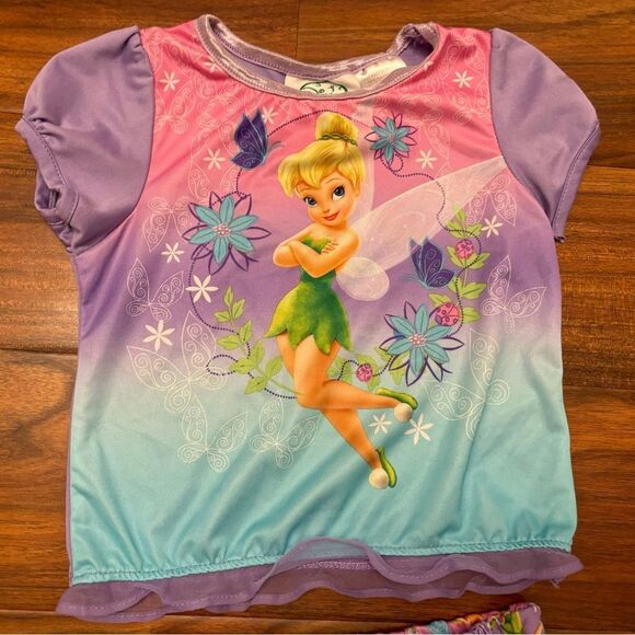 Disney Fairies Tinkerbell 2 piece pajama set - Picture 3 of 8
